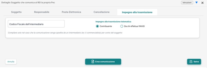 Impegno alla trasmissione