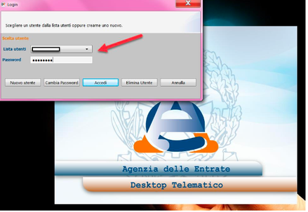 Desktop Telematico — login