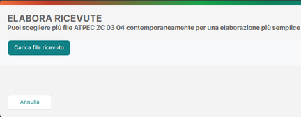 Ricevuta — comunicazione accolta