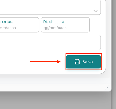 Registrazione provvisoria — Salva