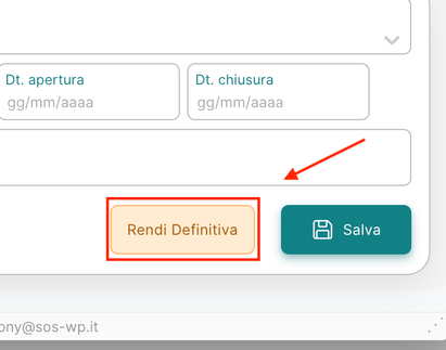 Passaggio da provvisoria a definitiva