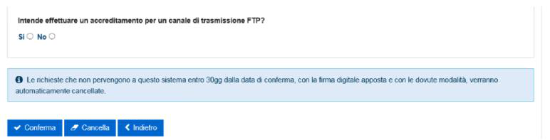 Domanda sul canale di trasmissione FTP