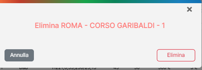 Conferma eliminazione immobile