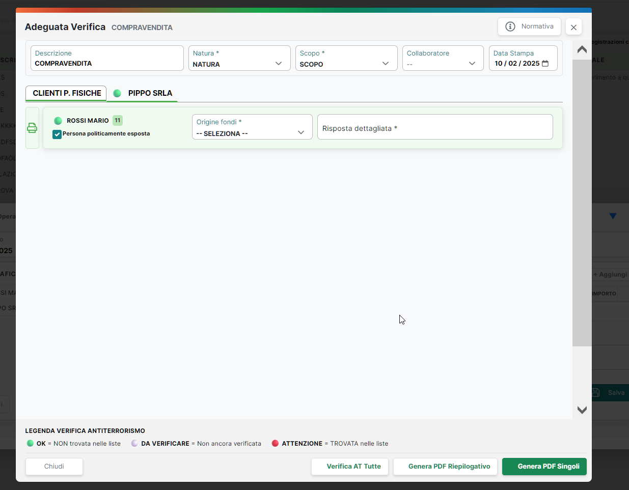 Adeguata verifica